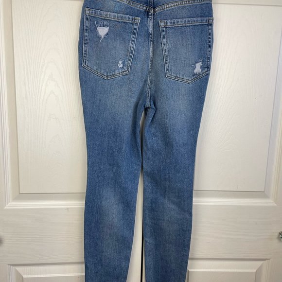 Free People Blue Phoenix Distressed Skinny Jeans Size 26 NEW - Picture 5 of 7